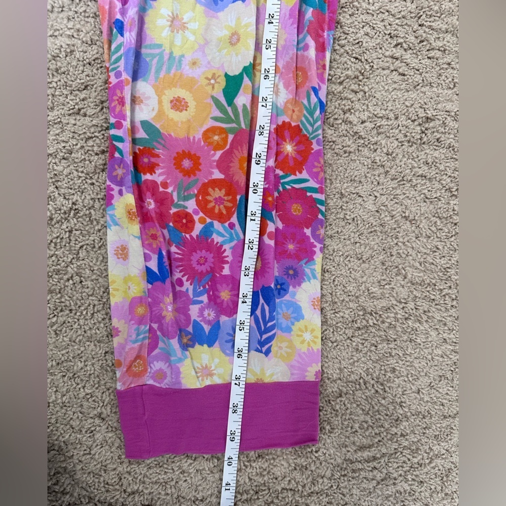 Little Sleepies Rainbow Blooms Short Sleeve Pajama Set - Picture 5 of 7